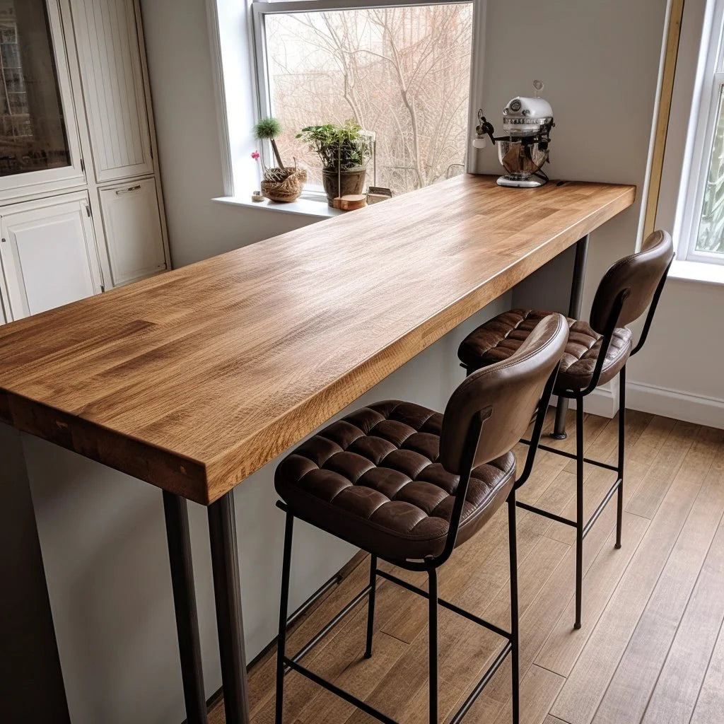 Solid Staved Oak Breakfast Bar